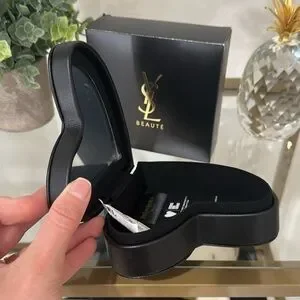 Yves Saint Laurent | Jewelry | Ysl Heartshaped Black Jewelry  YSL Black Heart-Shaped Jewelry-Accessory Box main image 0